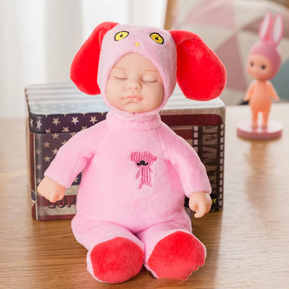 Виниловая имитация новорожденного ребенка кукла с закрытым глазом