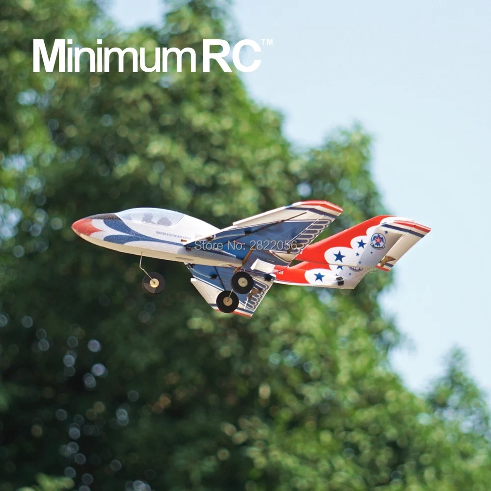 MinimumRC Fly cat 35 мм EDF 340 Wingspan 3 канальный тренировочный радиоуправляемый самолет с