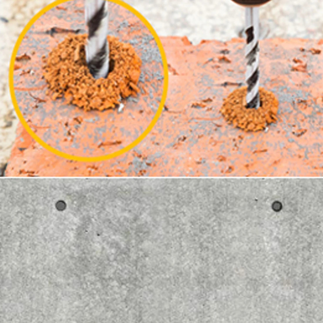 

Round Shank Spiral Flute Tool Rotary Masonry Drill Bit Galvanized Drill for Drilling Concrete Brick Tile 4mm/5mm/6mm/8mm/10mm