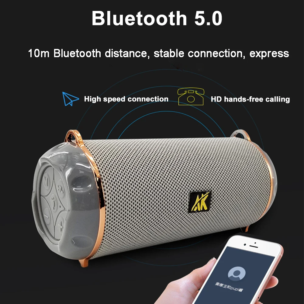 AK117 светодиодный светильник-вспышка Bluetooth Портативная Беспроводная колонка Boombox громкий динамик Xtreme FM радио TF карта USB музыка