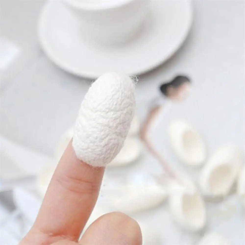 10 шт./компл. коконы из натурального шелкопряда шарики для отшелушивания и