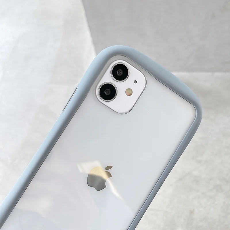 Чехол для телефона iFace прозрачный жесткий чехол iPhone 12mini 11 Pro Max модные чехлы задняя