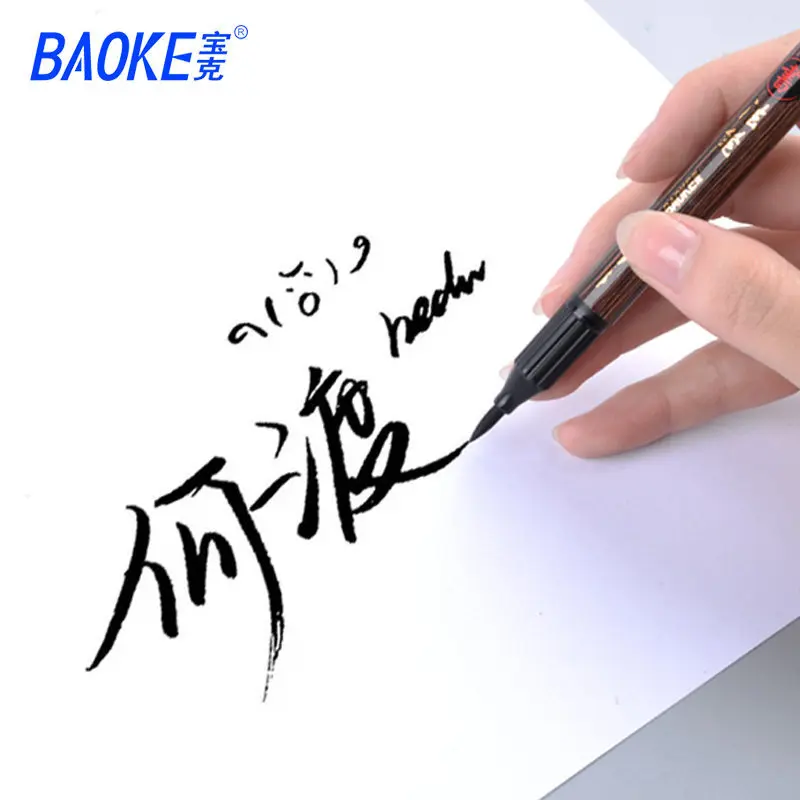 Мягкая ручка для тренировки головы фетровые ручки двойная кисть каллиграфии