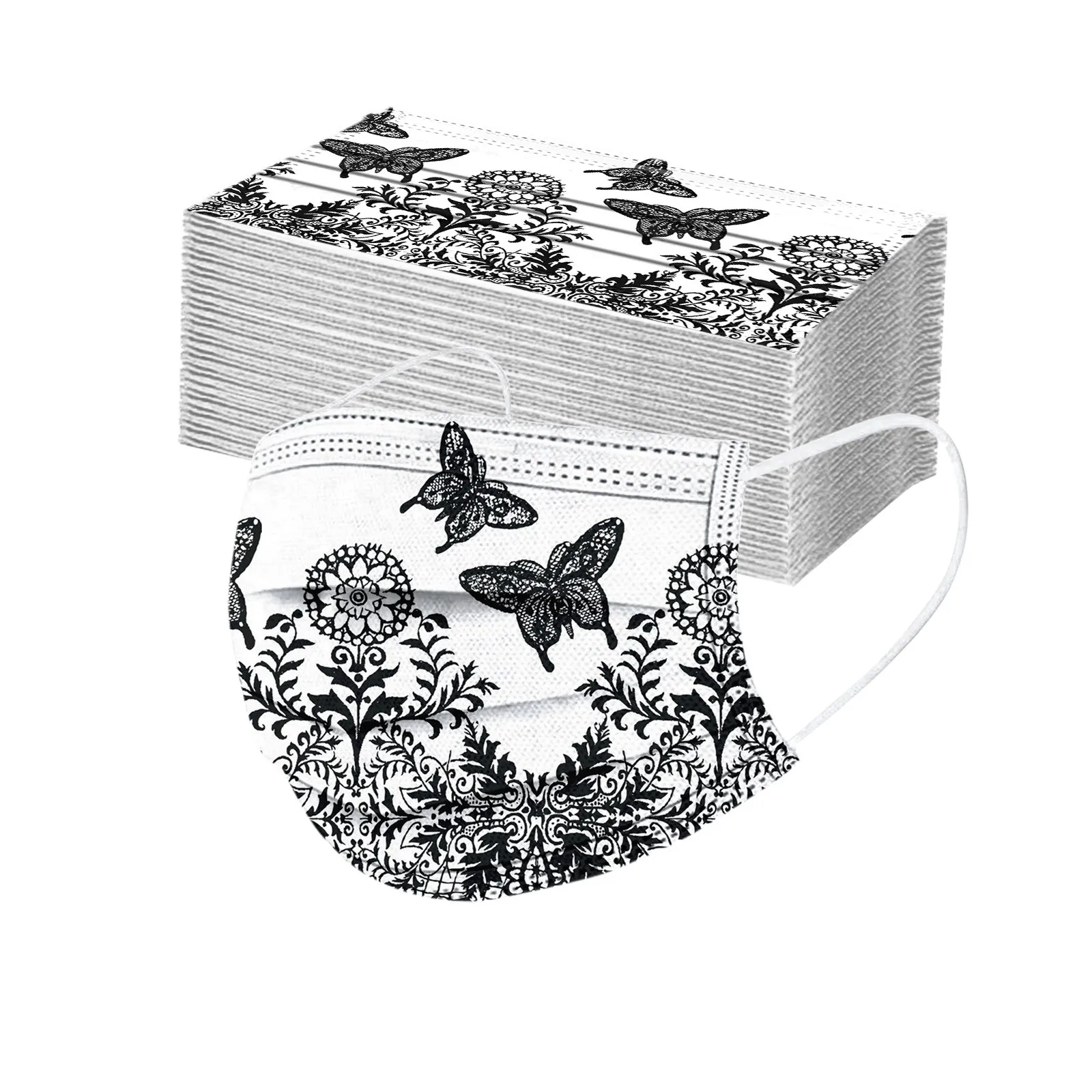 

Маска кружевная 3-слойная для взрослых, 10/50/100 шт.