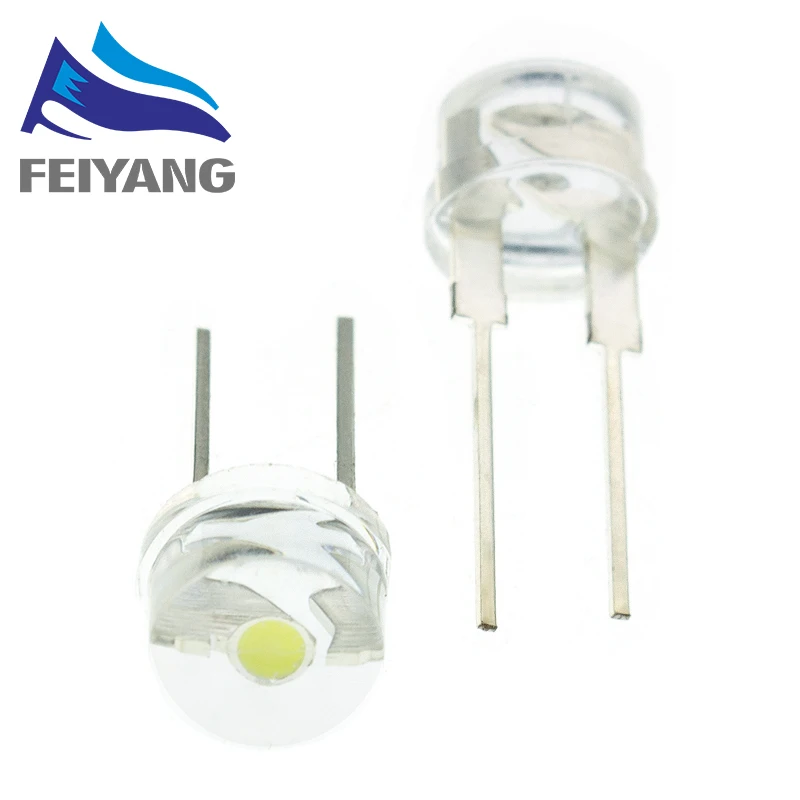 10 шт. F8 8 мм 0 5 W 3 0-3 2 V соломенная шляпа светодиодный белые красные зеленые синие
