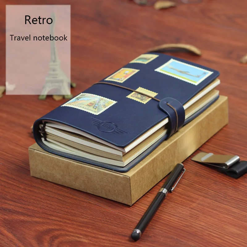 

Retro Loose-leaf Notepad Portable A6 Handbook Small Travel Handbook Creative Notebook