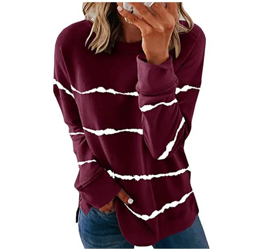 Размера плюс 5xl свитшоты осенний женский топ повседневный Женский свитшот с