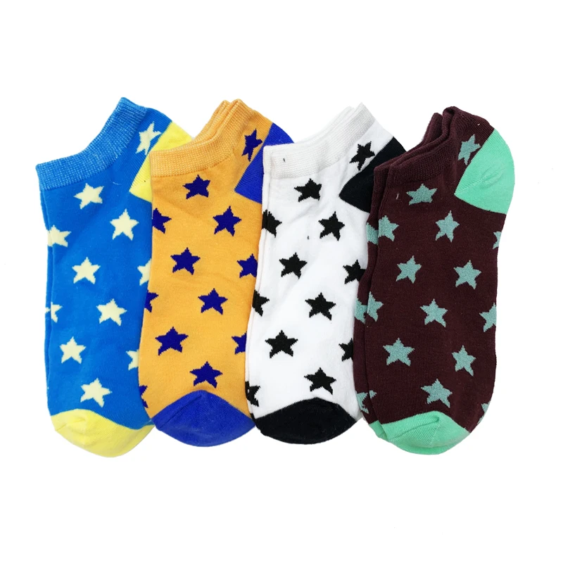5 Pairs/Set Men Socks Cotton Comfortable Boys Breathable Antibacterial Drop Shipping Socks Men - Цвет: 4 pairs