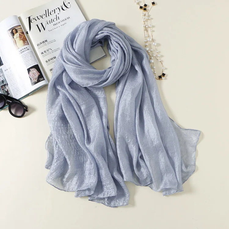 Лето 2020 Новая женская однотонная Солнцезащитная шаль шарф для женщин льняные