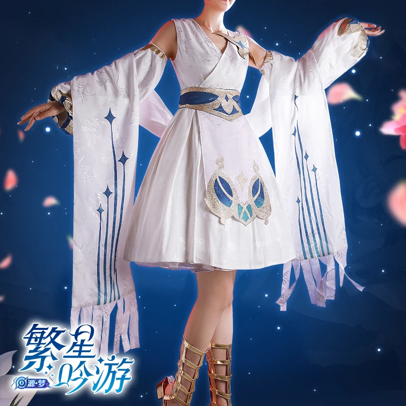 Аниме King Of Glory Cai вэнь со Косплэй костюм платье манекен для шарфа парика на каждый