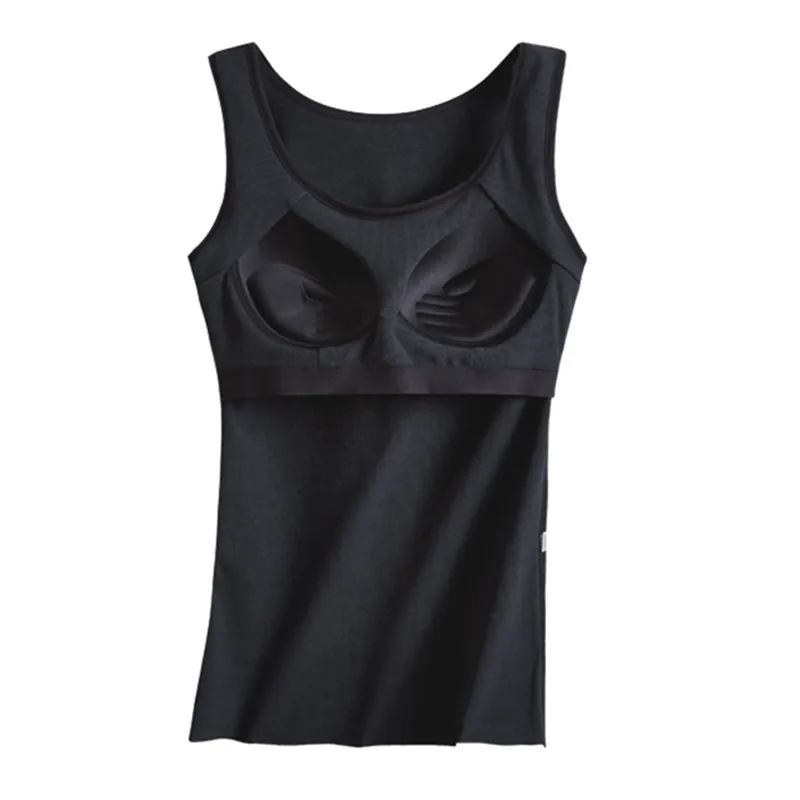 Sexy Tank Top Women Camisole Winter Warm Thermal Underwear Tube Tops Female Self-Heating Camis Vest Sleeveless Soutien Gorge images - 6