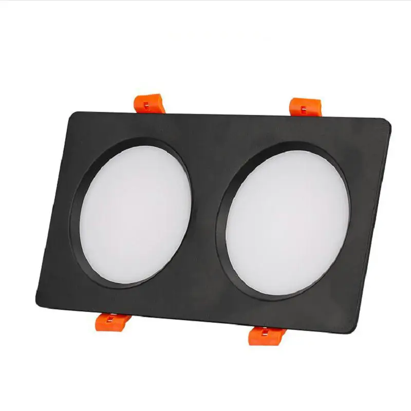 Двойной светодиодный потолочный светильник 10 Вт 14 18 квадратная утопленная лампа