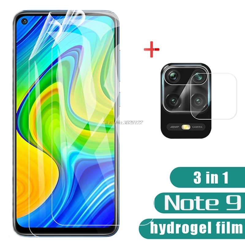 Гидрогелевая пленка 3 в 1 для Xiaomi Redmi Note9 9 стекло защита экрана от царапин Note 6 53