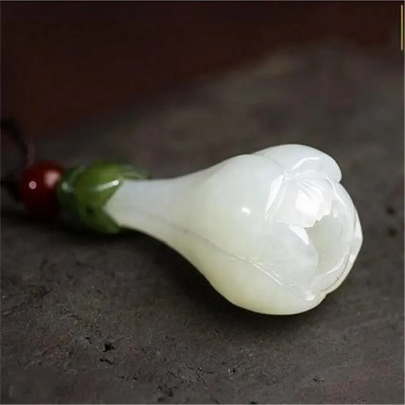 

Подвеска женская из натуральной магнолии Синьцзяна, подвеска в виде орхидеи