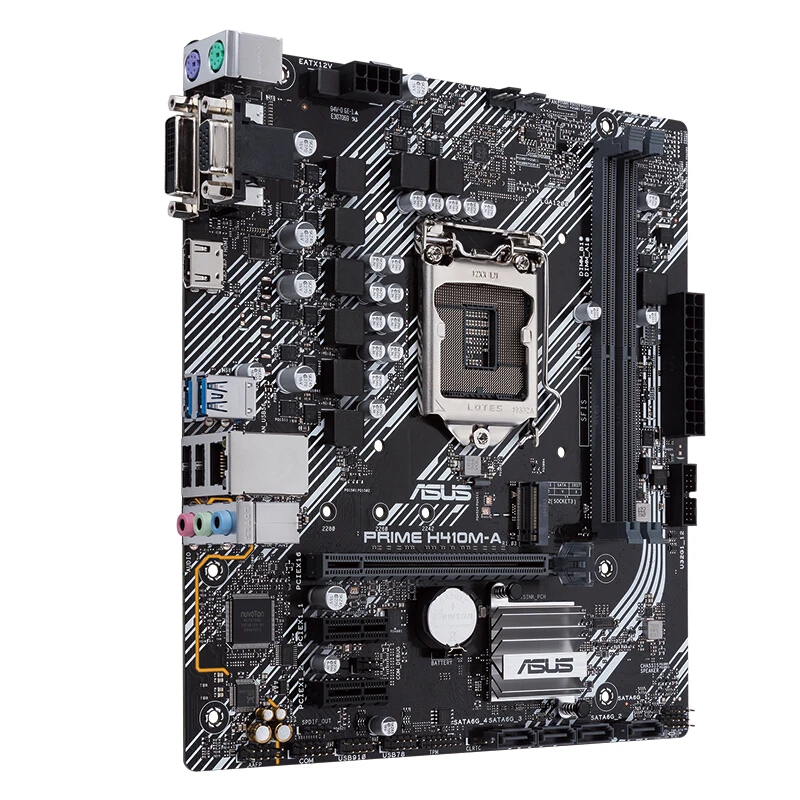 Online Marke Neue ASUS PRIME H410M-A MATX Motherboard Mit M.2, DDR4 2933MHz Unterstützung G5900/10100/10400F (Intel H410/LGA 1200) PC DIY