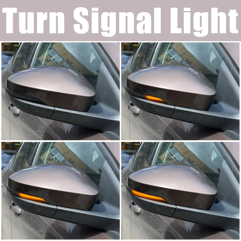 

Side Mirror Sequential Indicator Light LED Dynamic Bicolor Turn Signal Light For Skoda Octavia Mk3 5E 2013 2014 2015 2016-2019