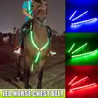 Водонепроницаемый светодиодный ремень для верховой езды, нейлоновый нагрудный ремень для лошадей, нагрудная пластина с ночным видением, освещение для верховой езды, оборудование для конного спорта