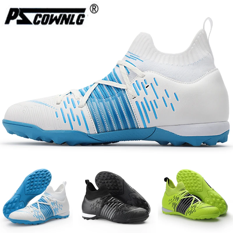 

outdoor football shoes men's futsal high top SOCCER shoes adult couple Soccer Footwears ankle high-quality football shoes Njr