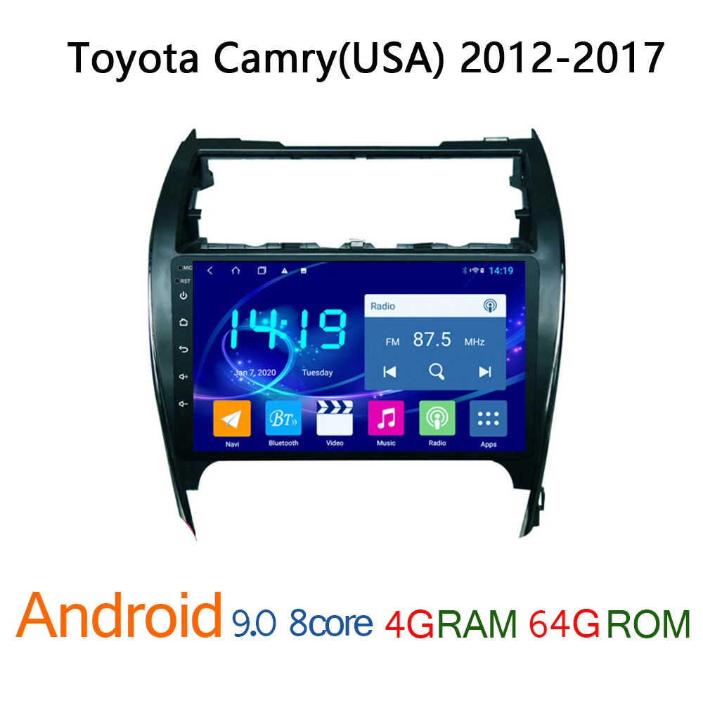 4G + 64G автомобильный аудио радио Кош для toyota camry (США) 2012 2017 Авторадио android DVD
