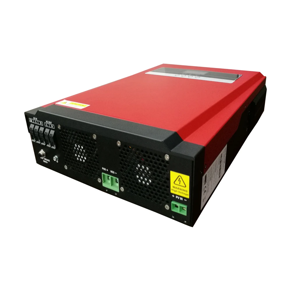 

PF 1 inbuilt 80A MPPT solar controller pure sine wave hybrid solar 5kw mppt inverter