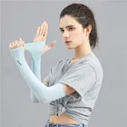 Летние рукава для защиты от УФ-лучей, Женские однотонные гетры для рук, тонкий чехол для бега, модные аксессуары, новинка 2021