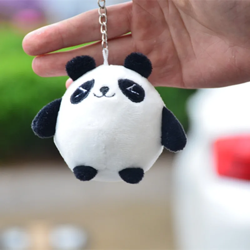 

Anime Little Panda Plush Student Backpack Key Chains Fashion Children's Toys Accessories Keyring Cute Men Women's Gift Keychain