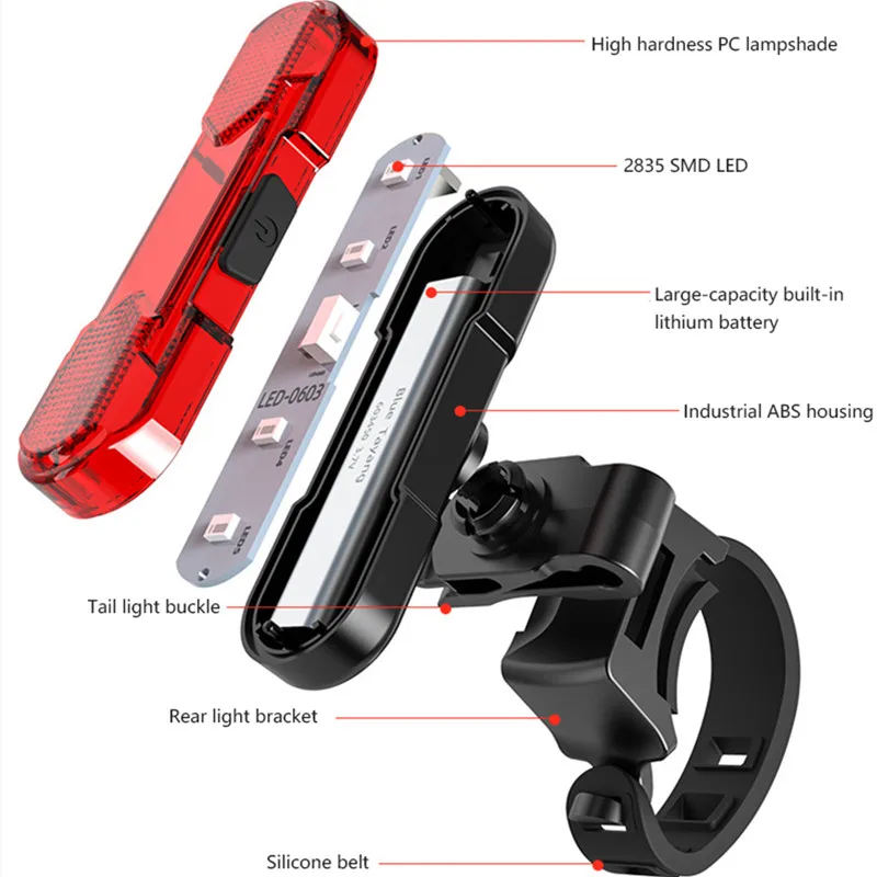 Фсветильник рь велосипедный светодиодный 360 градусов вращающийся для горного