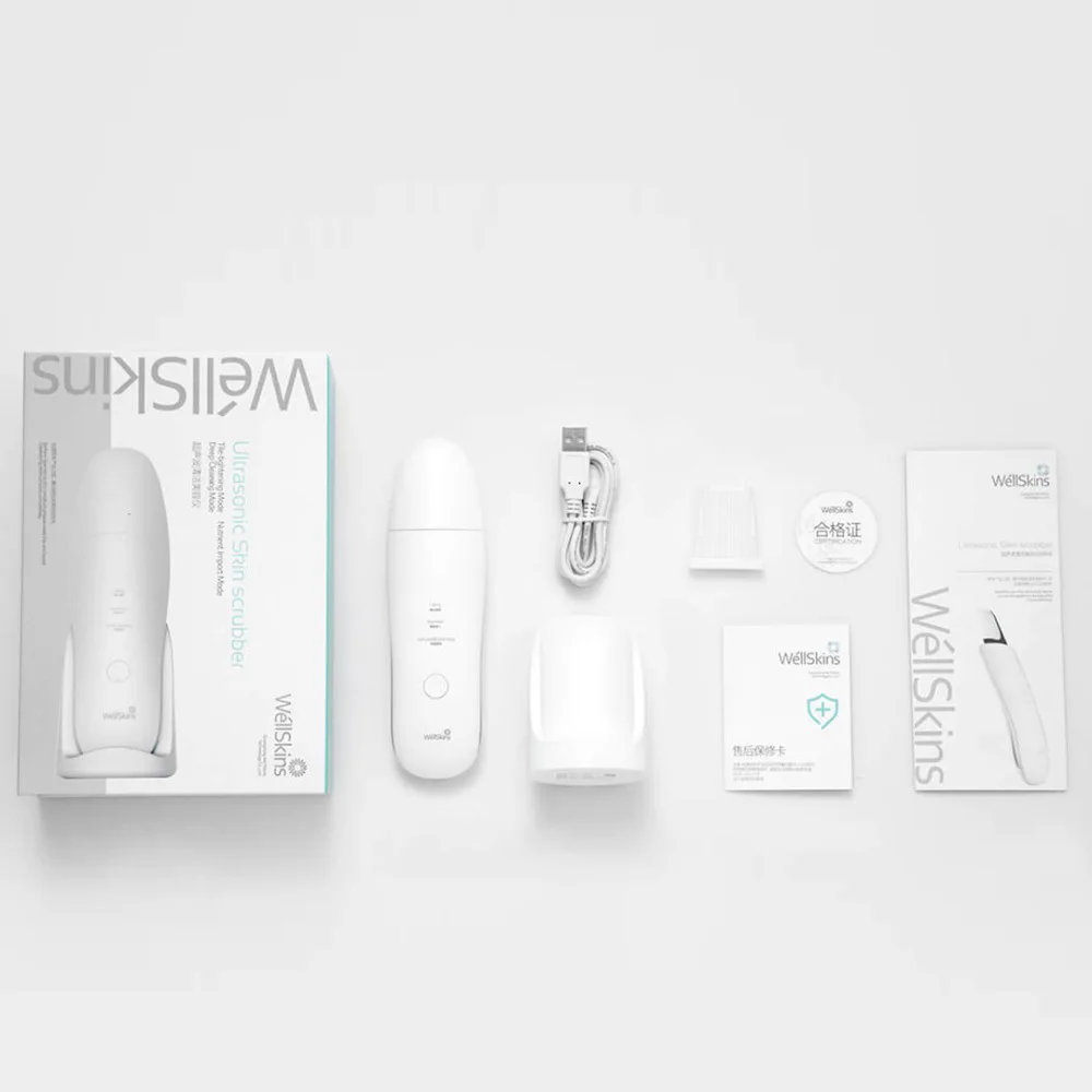 Xiaomi Wellskins ультразвуковой скруббер для лица удаления черных точек глубокой
