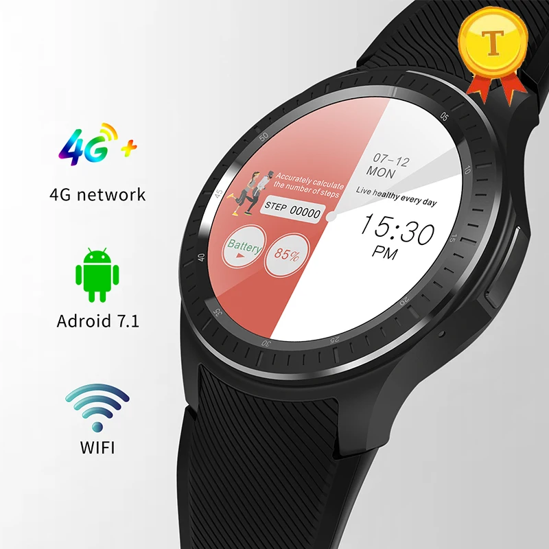 Умные часы с большим цветным HD-дисплеем 4G GPS-картой поддержкой Google Play музыки