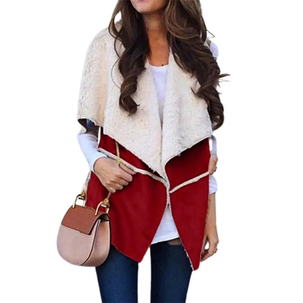 

Fashion Suede Sleeveless Women Jackets Casual Ladies Waistcoat Cardigan Jacket Coat Autumn Winter Women Outerwear куртка женская