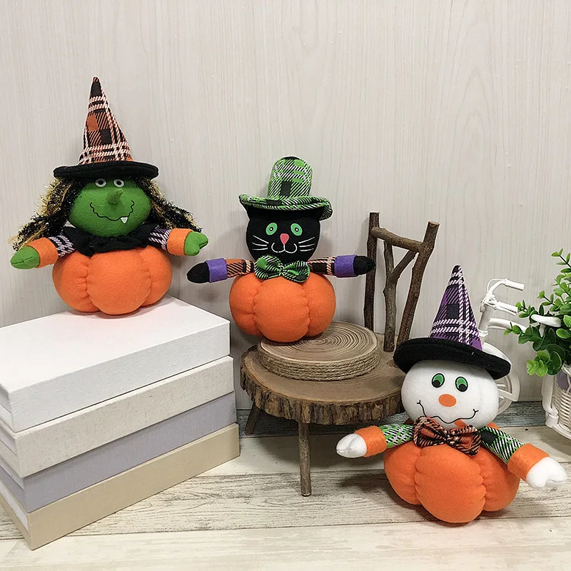 

Halloween Decoration Pumpkin Doll Ghost Festival Bar Dance Mall Hotel Gift Dressing Articles Plush Doll Toys