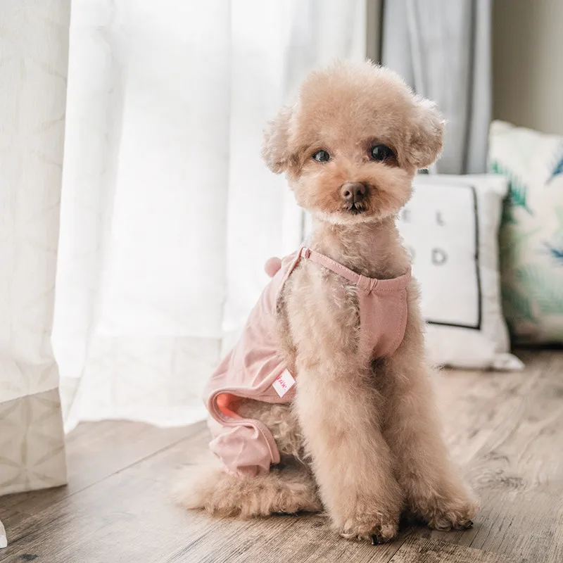 

Pet Dog Jumpsuit Pajamas Overalls Cotton Dog Clothes Pants Yorkie Chihuahua Poodle Bichon Pomeranian Schnauzer Pet Clothing