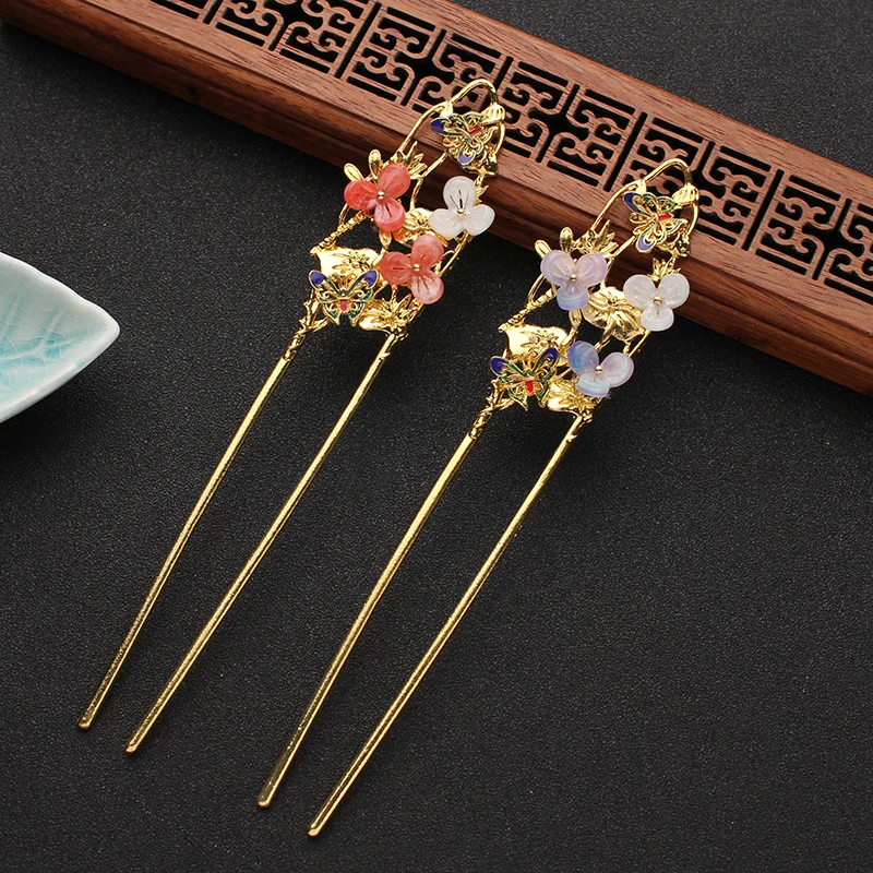 Заколка для волос в старинном стиле пошаговая заколка аксессуары Hanfu Шпилька с