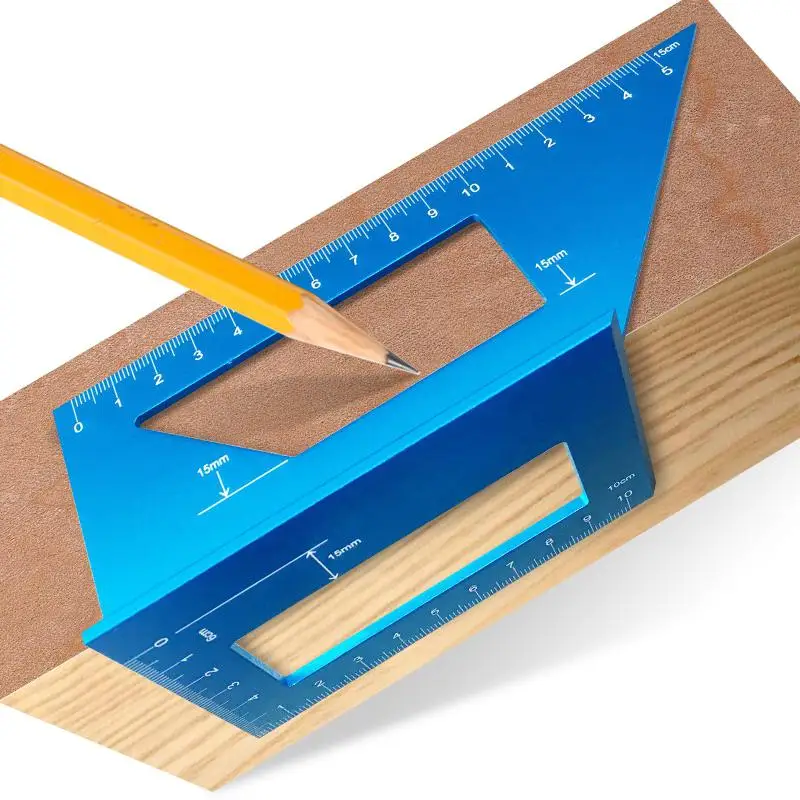 Линейка для деревообработки квадратный прибор измерения углов 45/90 градусов из