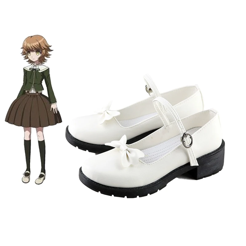 Женские туфли для косплея Danganronpa 2 Chihiro Fujisaki с круглым носком девочек |