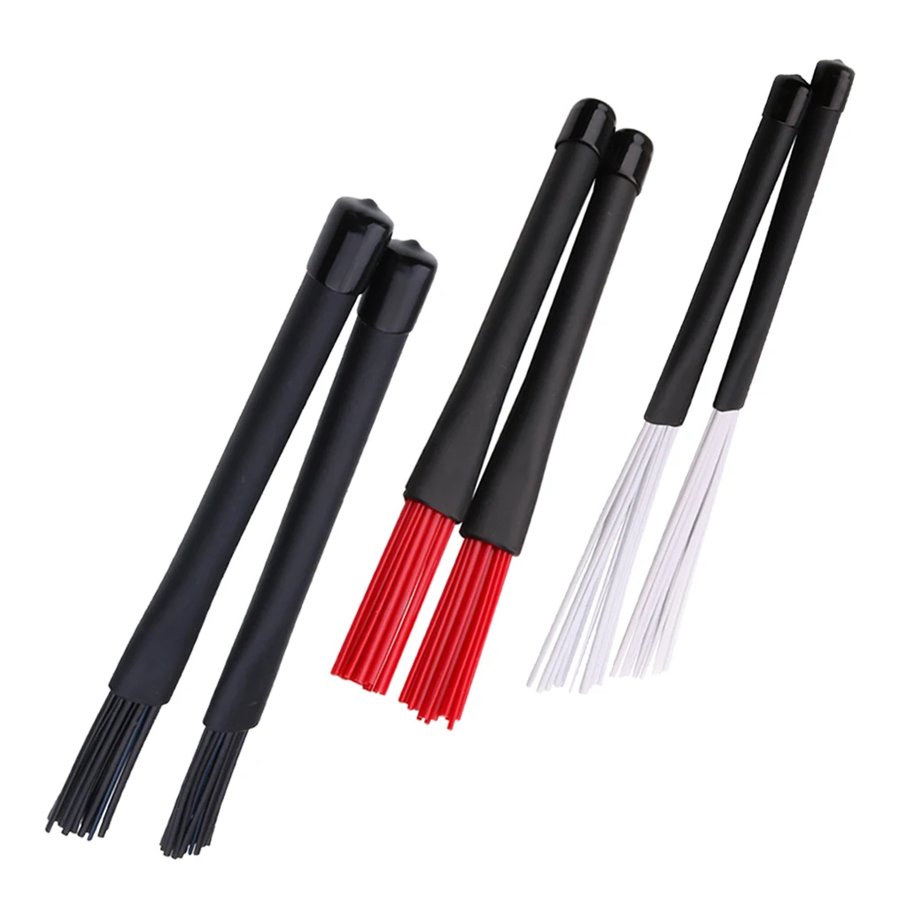 

1 пара джазовые ударные щетки выдвижной Барабан щетки на палочках для детали ударного инструмента