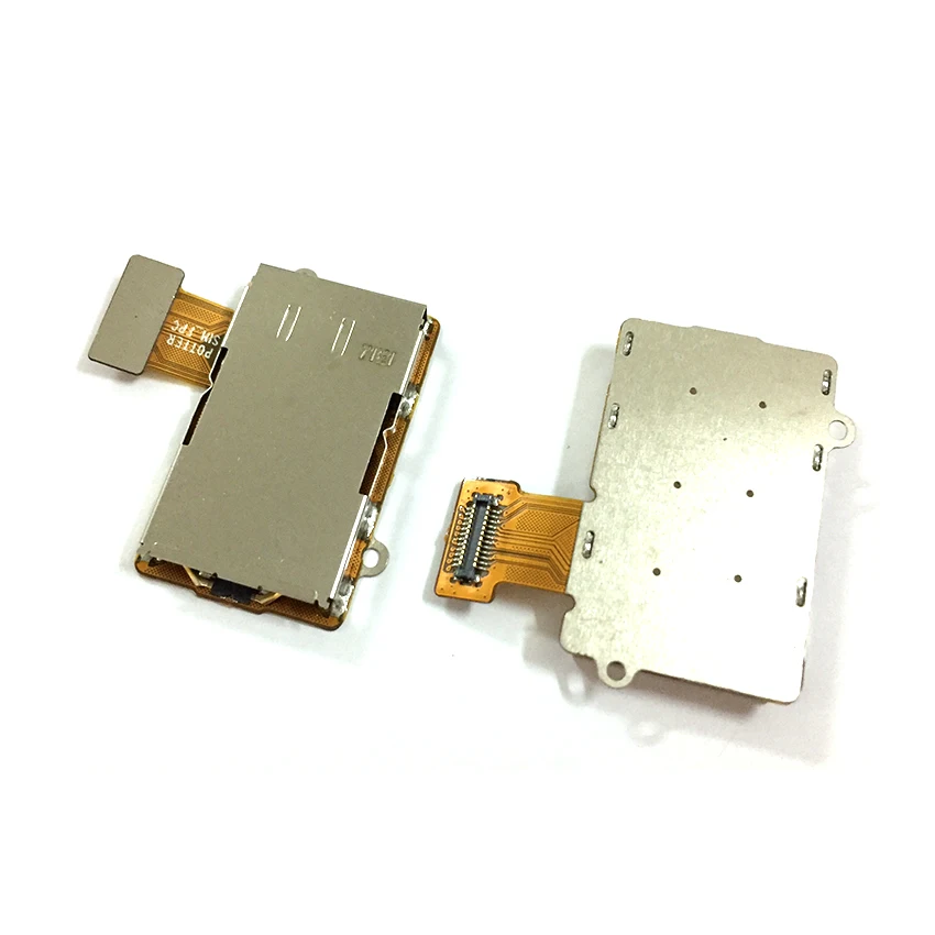 Для Motorola Moto G5 Plus Sim кард ридер лоток Micro SD карта памяти слот гибкий кабель запасные