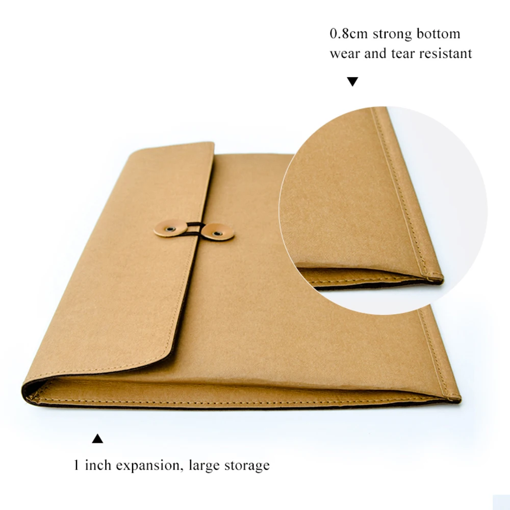 Папка конверт из крафт бумаги карманы для документов органайзер Размер A4|Папка