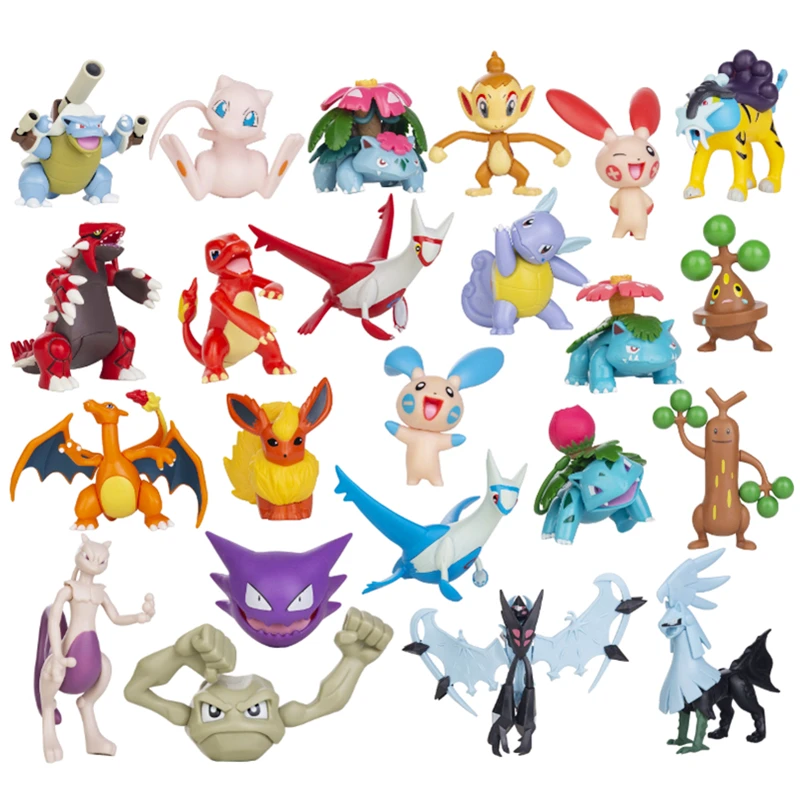 

Игрушки Tomy Pokemon, 5-13 см, фигурки, коллекция Пикачу, Mewtwo Mew Groudon Charizard, аниме Домашние любимцы куклы, детские подарки