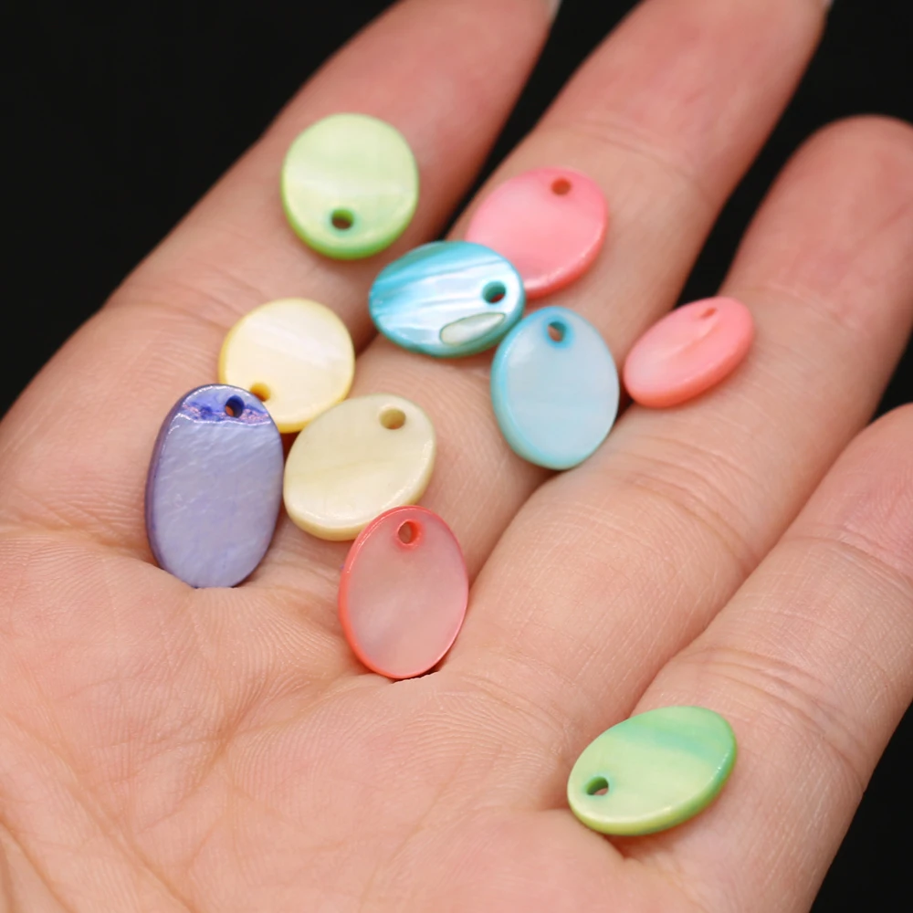 _ Смешанные цвета в форме яйца с отверстиями изысканный свободный Бисер для