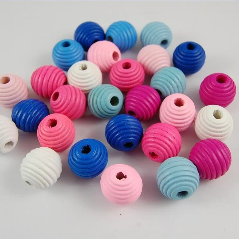 

100 шт. фурнитура для изготовления ювелирных изделий своими руками круглые бусины разных цветов деревянные бусины аксессуары разделение для...