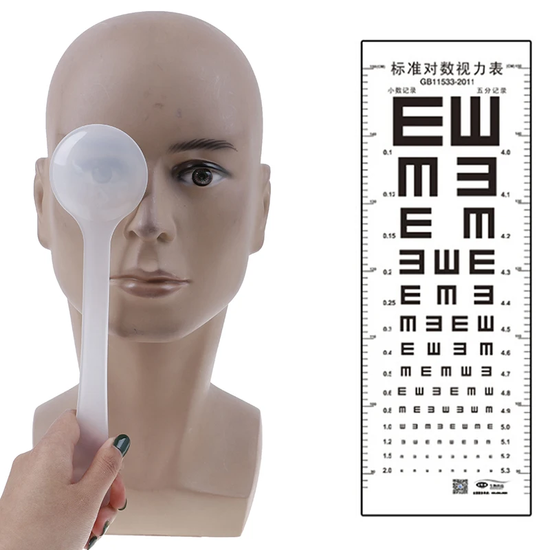 

1PCS Eye Occluder Professional Handheld Optometry Tool Eye Occluder Block Plate For Vision Test Eyesight Exam