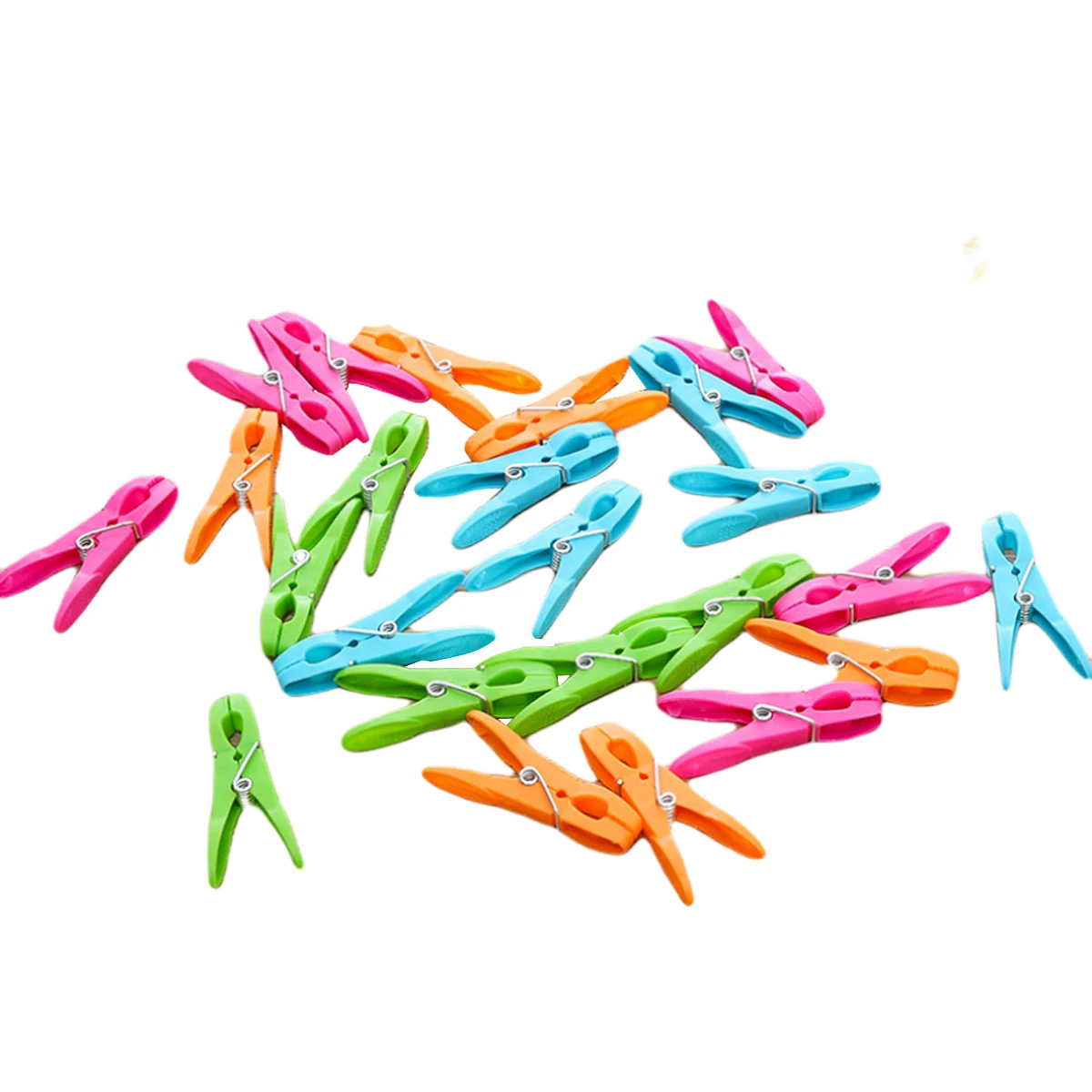 24 шт красочные пластиковые для одежды Одежда защиты от ветра булавки с пружинным