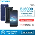 Doogee BL5000 смартфон 4 Гб RAM 64 Гб ROM MTK6750T Восьмиядерный Android 7,0 Touch ID 13MP две задние камеры 4G LTE мобильный телефон