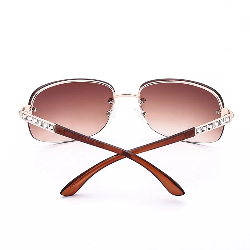 

2021 Vintage Square Diamond Sunglasses Women Luxury Brand Design Crystal Rimless Sun Glasses Outdoor Eyewear UV400 Oculos De Sol
