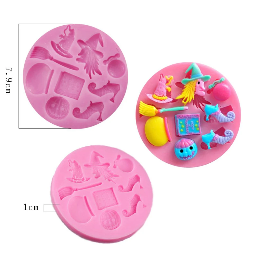 Хэллоуин вечерние силиконовая форма для сахарных изделий украшения торта