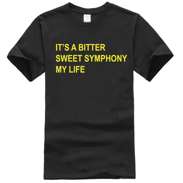 Футболка с рихардом пепкрофтом ItA Bitch Sweet Symphony my life лирика the verve|Мужские футболки| |