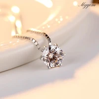 vintage simple women pendant necklace couple christmas gift teen round zircon choker long fashion qualities classic jewelry 2021