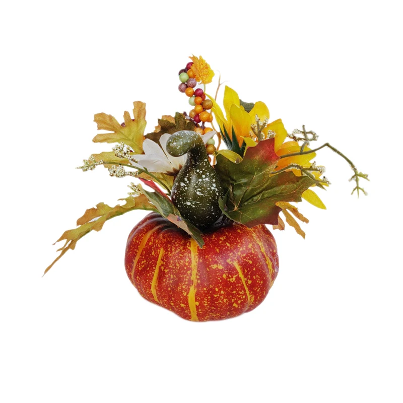 2 шт. набор искусственные тыквы кленовый лист граната украшение домашнего стола