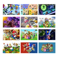 super mario smash bros cartoon canvas painting video game posters and prints print mural pictures living room home wall decor